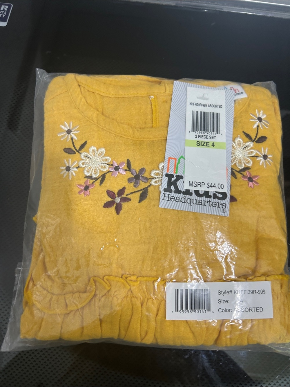 Girls size 4 new nwt two piece matching fall autumn set flower leggings pants